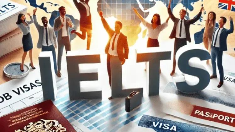 IELTS with passports and professionals